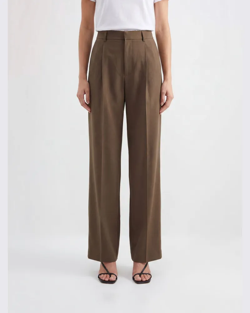 PT TORINO Klassische Lola Wollhose Haselnuss