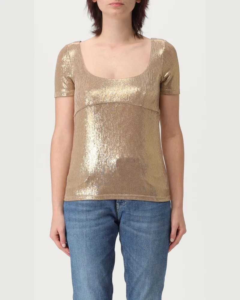 Patrizia Pepe T-shirt damen Gold