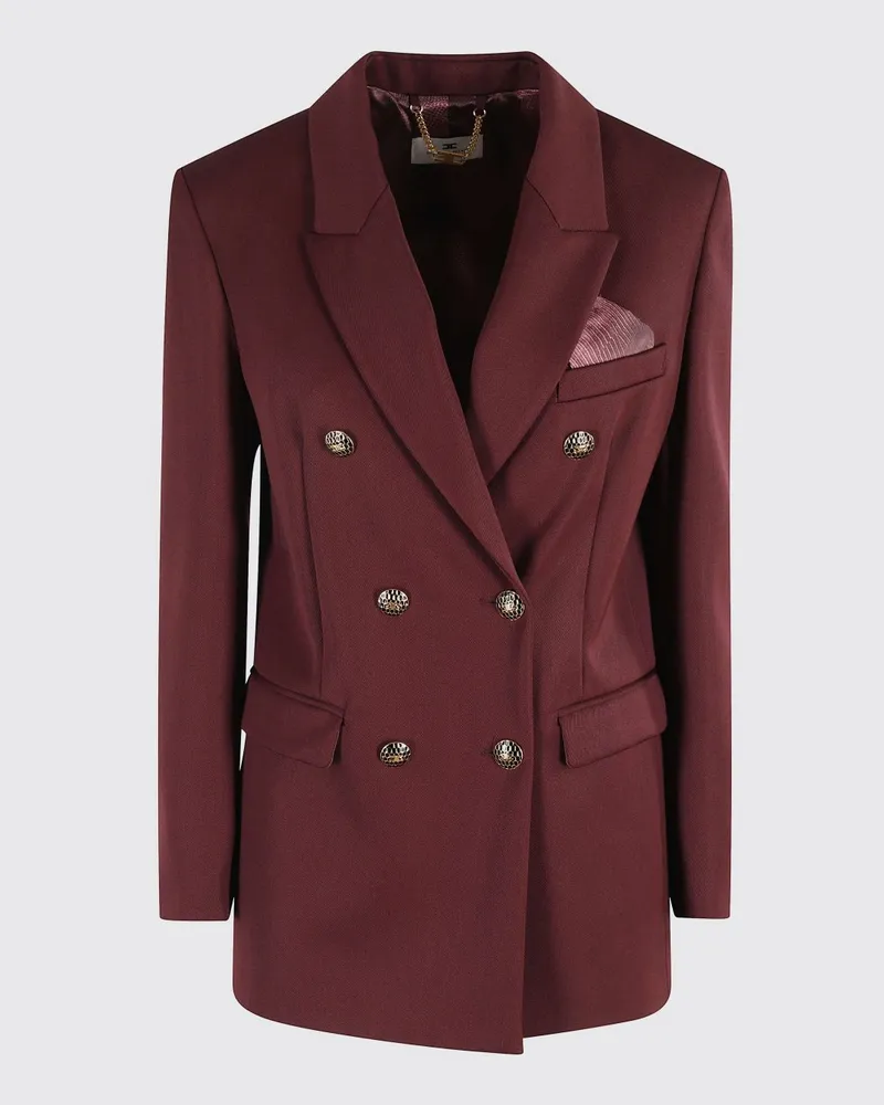 Elisabetta Franchi Jacke damen Weinrot