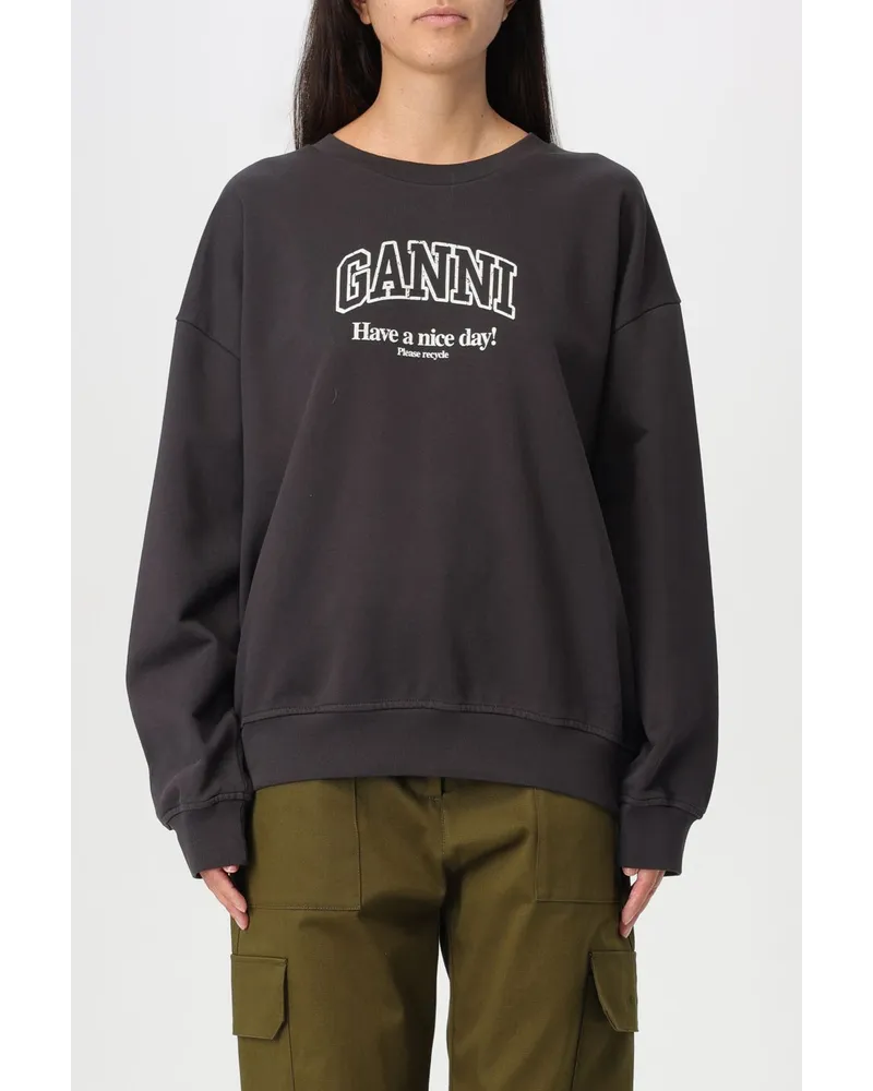 Ganni Sweatshirt Charcoal