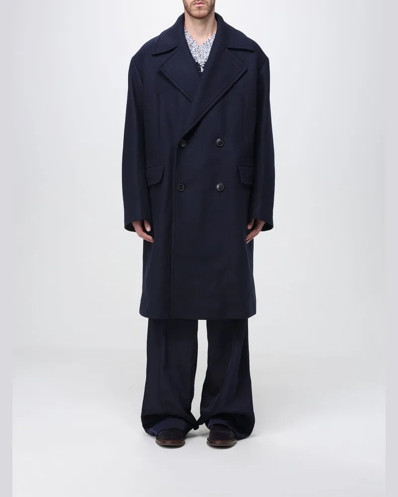 Dries van Noten Mantel herren Blau