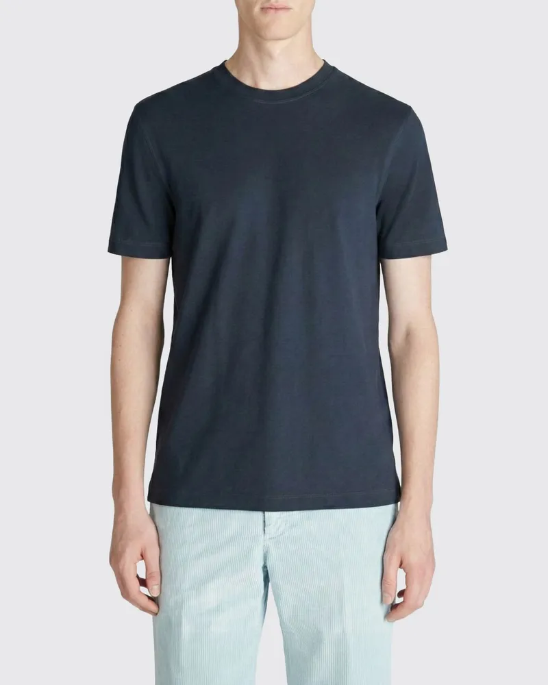 Zanone T-shirt herren Blau