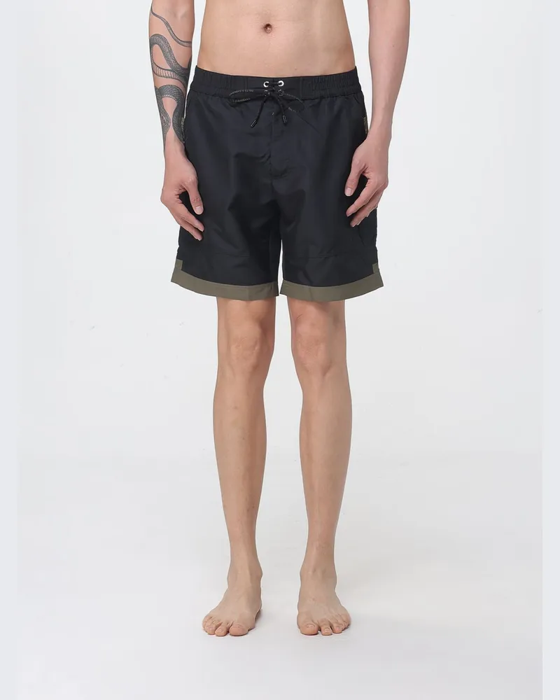 Dolce & Gabbana DOLCE  GABBANA Dolce & Gabbana Cargo-Badeshorts aus Polyester mit elastischem Bund Schwarz