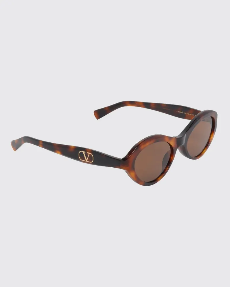 Valentino Garavani VLogo Signature Sonnenbrille aus Acetat in Schildpattoptik Braun