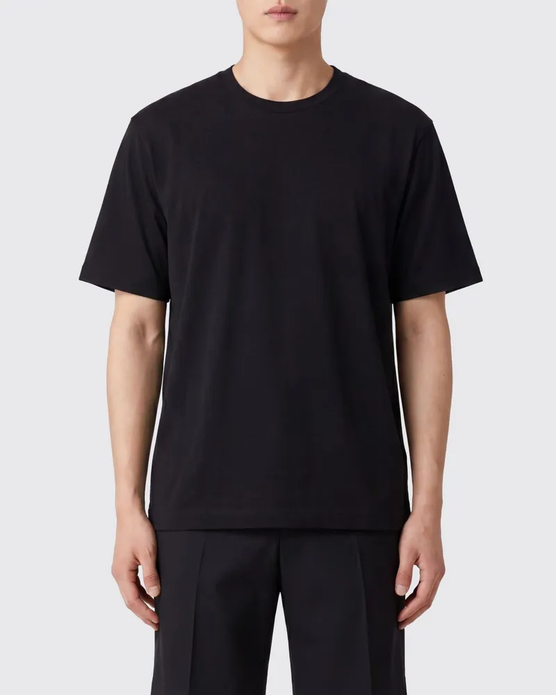 Dolce & Gabbana DOLCE  GABBANA Schwarzes Kurzarm-T-Shirt von Dolce & Gabbana aus Baumwolle mit Rundhalsausschnitt Schwarz