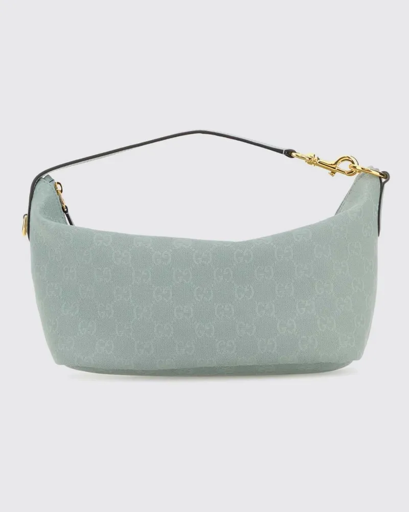 Gucci Vanity Handtasche von aus GG-Monogramm-Jacquard-Stoff mit Reißverschluss Hellblau