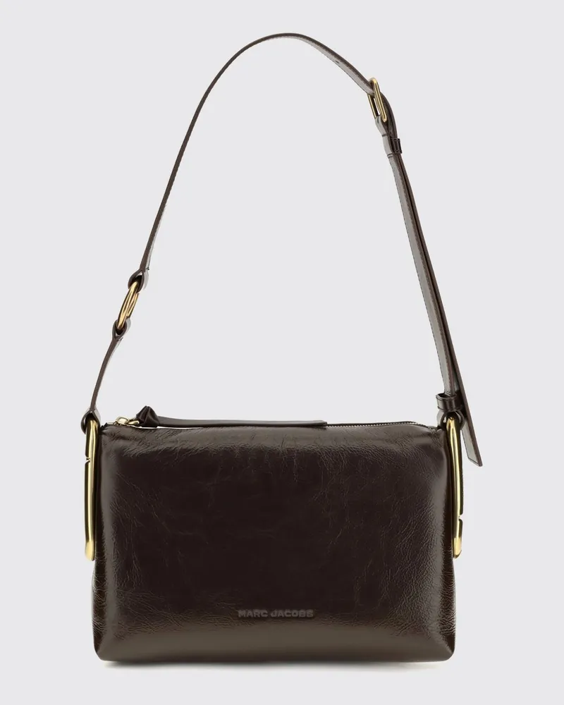 Marc Jacobs Scene Schultertasche aus Kalbsleder mit geprägtem Logo Braun