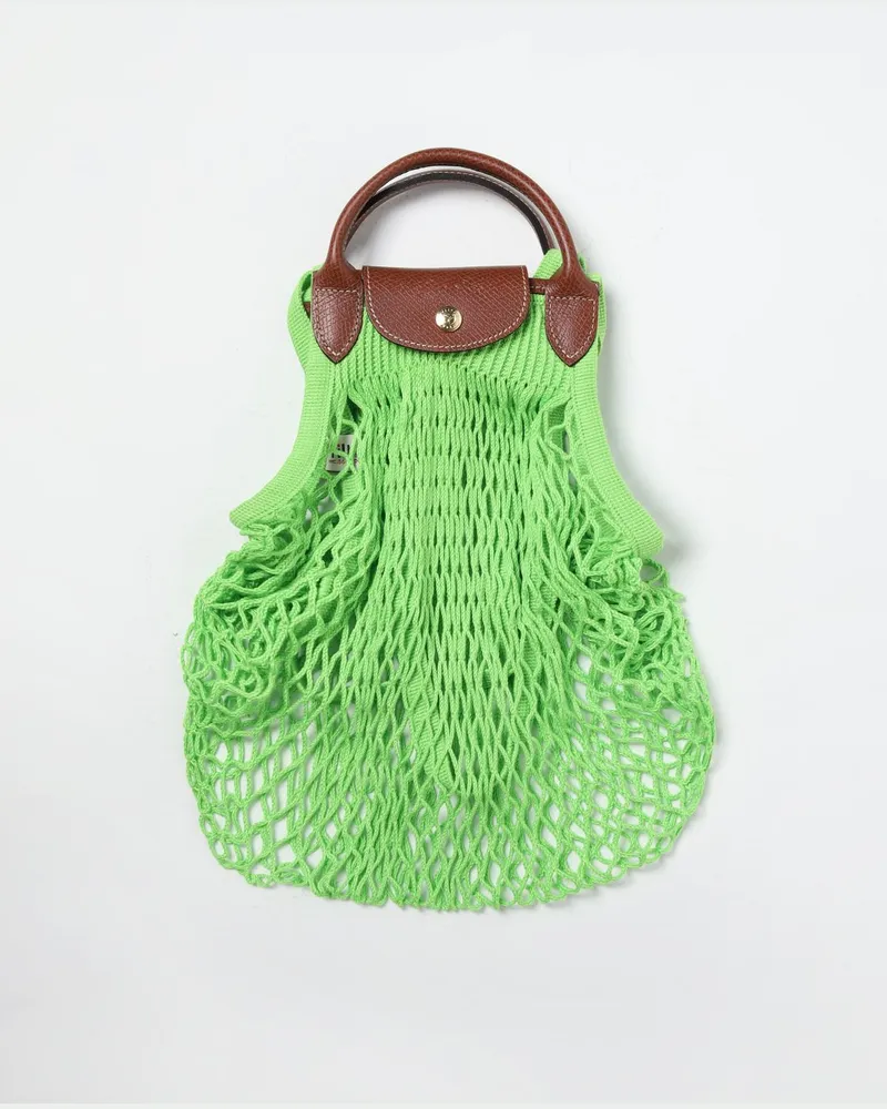 Longchamp Schultertasche damen Apfelgrün