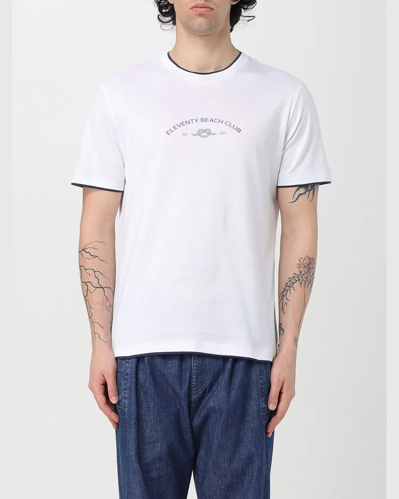 Eleventy T-shirt herren Weiß