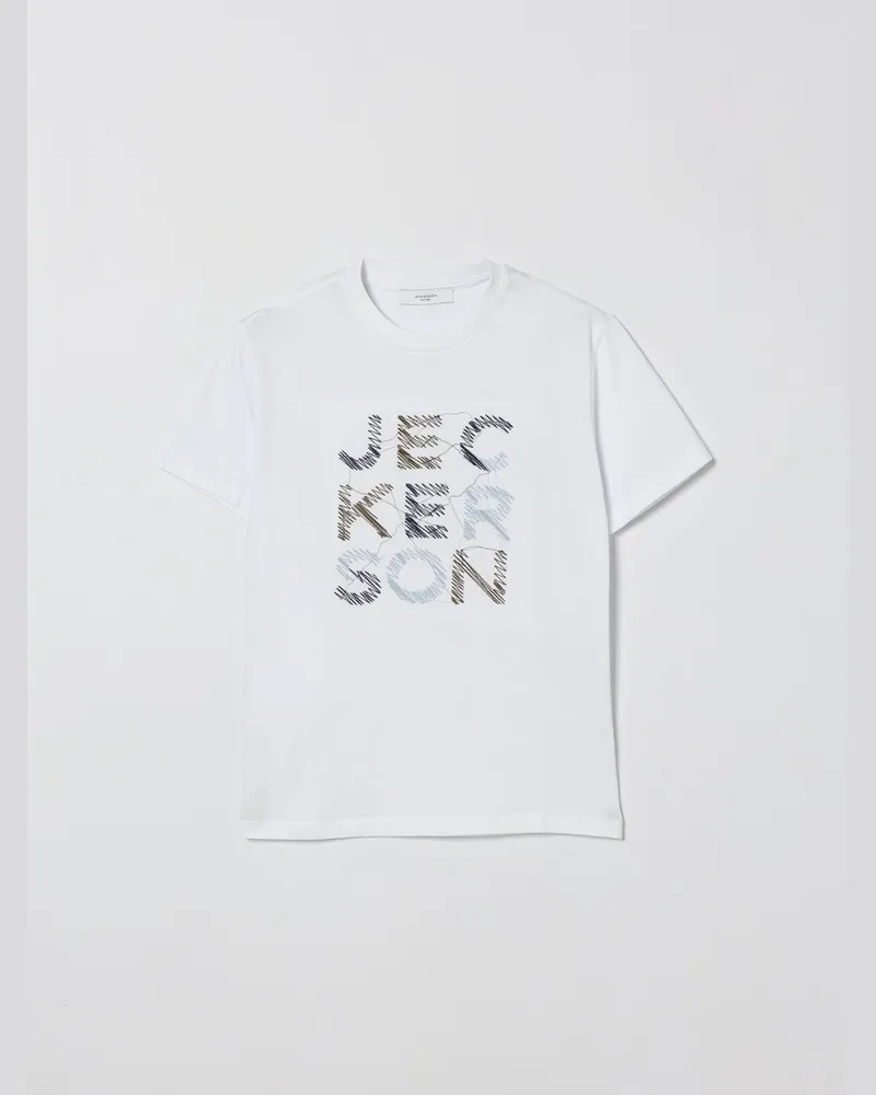 Jeckerson Baumwoll-T-Shirt mit Logo Weiß