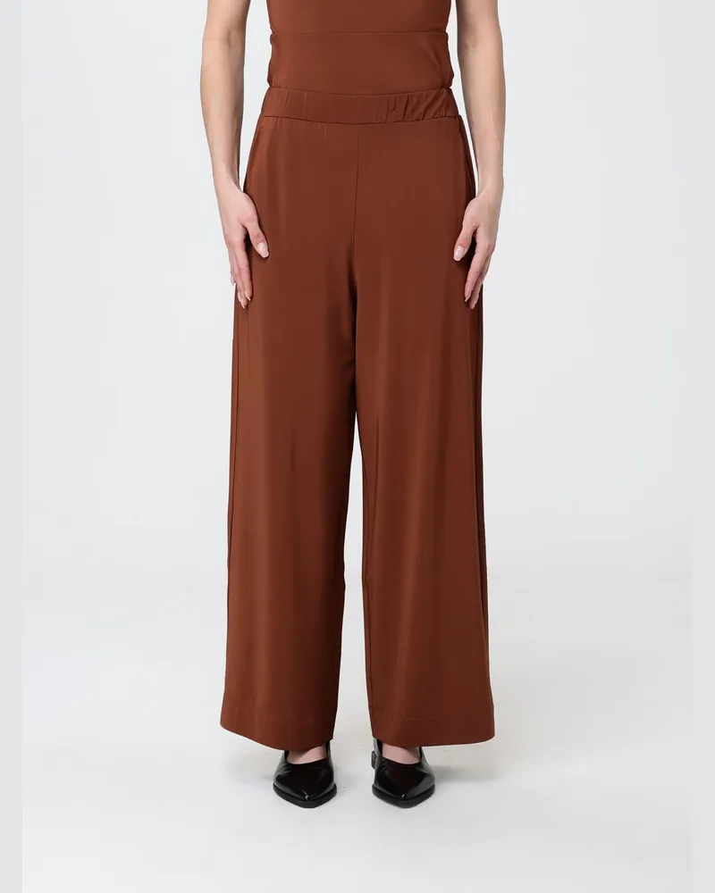 Max Mara Palazzo-Hose aus Viskose Braun
