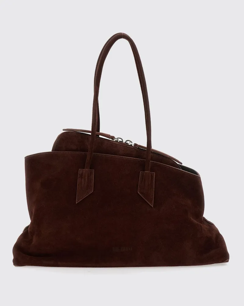 ATTICO Mittelgroße Schultertasche La Passeggiata von aus Wildleder Braun