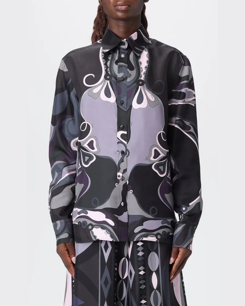 Emilio Pucci Hemdbluse damen Schwarz