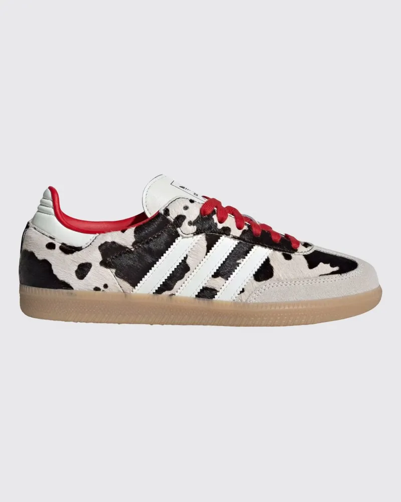 adidas Sneakers Samba OG aus Ponyfell mit Kuhmuster Kaffee