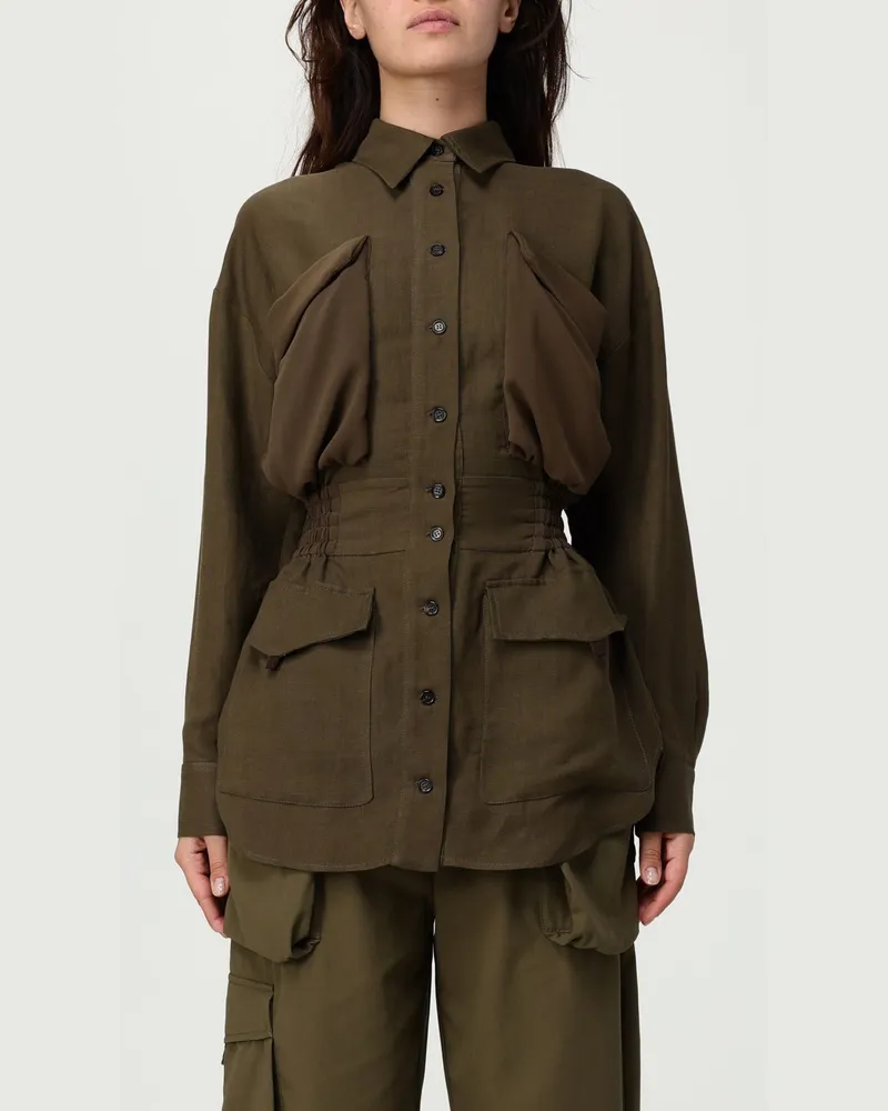 Pinko Hemdbluse damen Grün