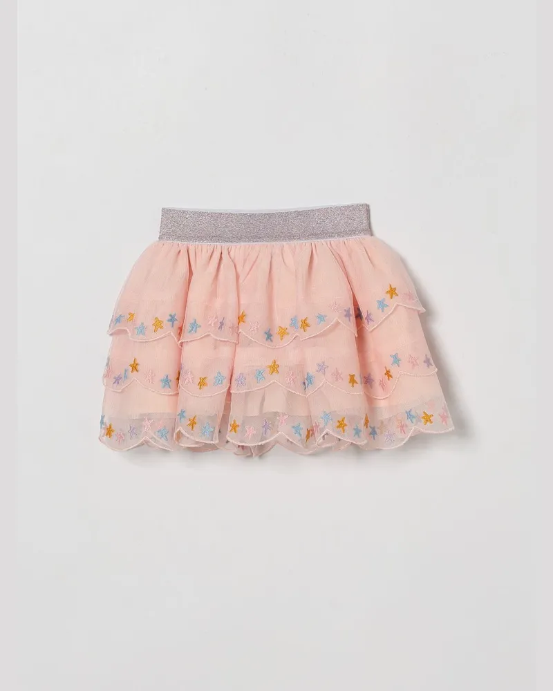 Stella McCartney Kids Tüll-Minirock mit Stickereien Pink