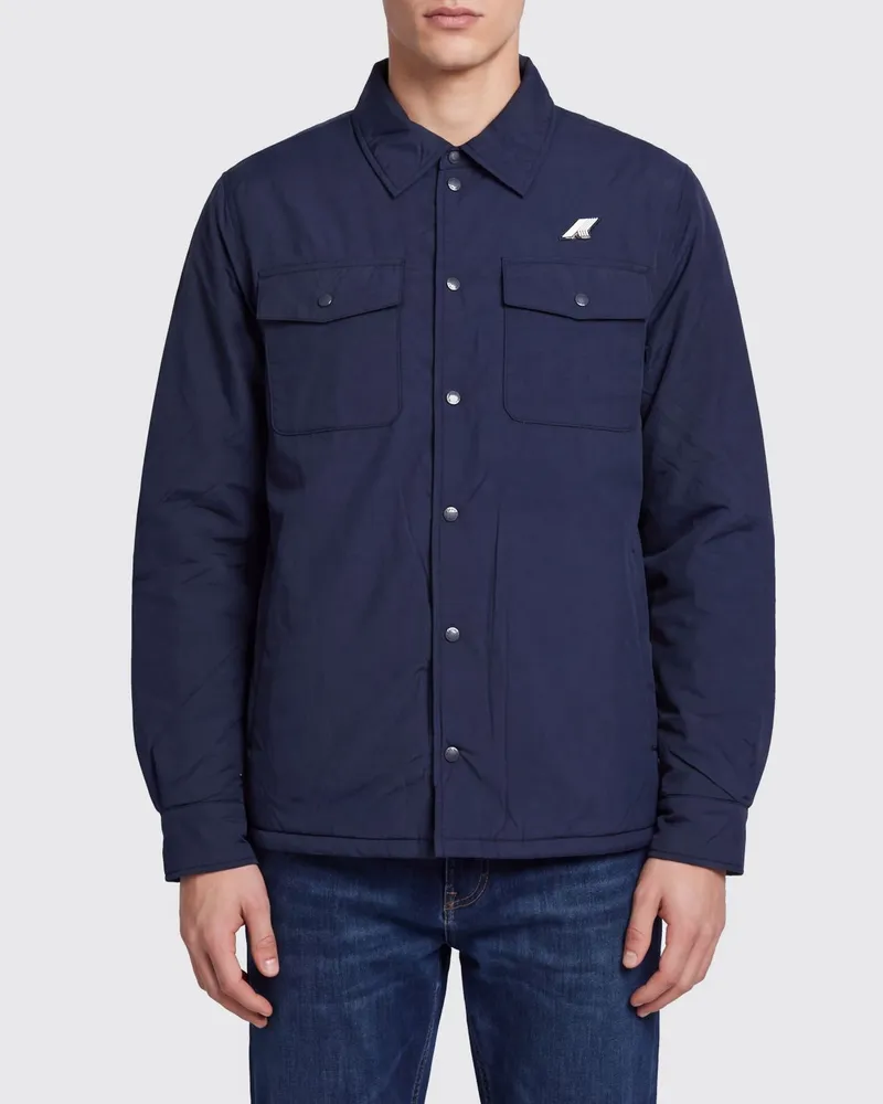K-Way Umbert wasserdichte Nylon-Hemdjacke mit PrimaLoft®-Wattierung Blau