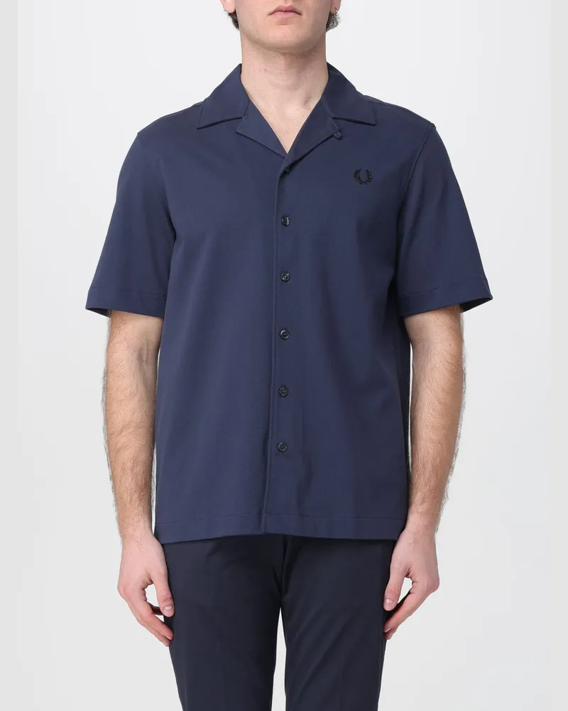 Fred Perry Hemd herren Schwarz