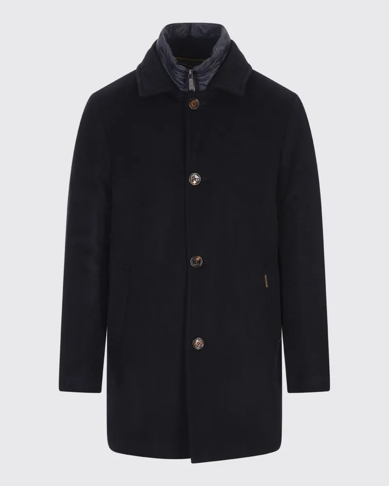 MOORER Mantel herren Blau