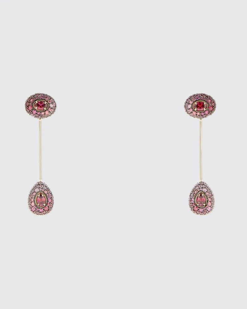 Swarovski Sublima Hängeohrringe aus 18k vergoldetem Metall Durchsichtig