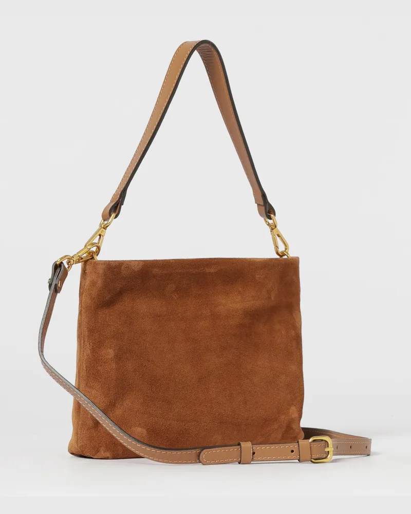 Gianni Chiarini Wildleder-Schultertasche Braun
