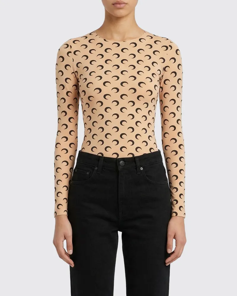 Marine Serre Top damen Camel