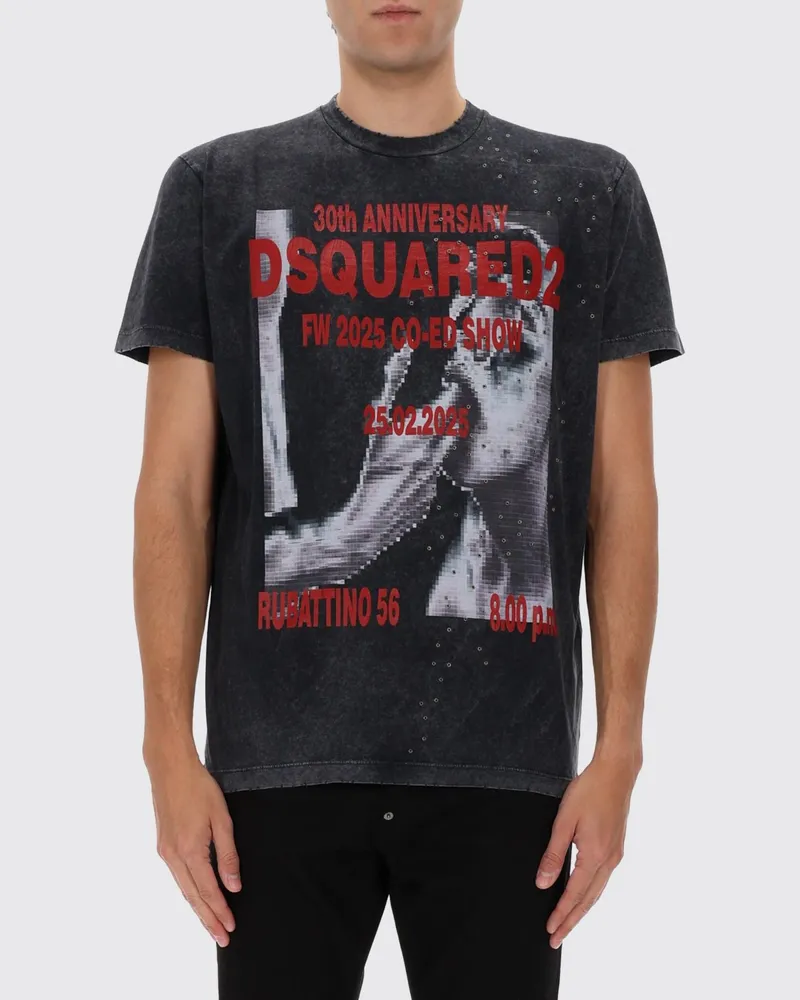 Dsquared2 T-shirt herren Grau