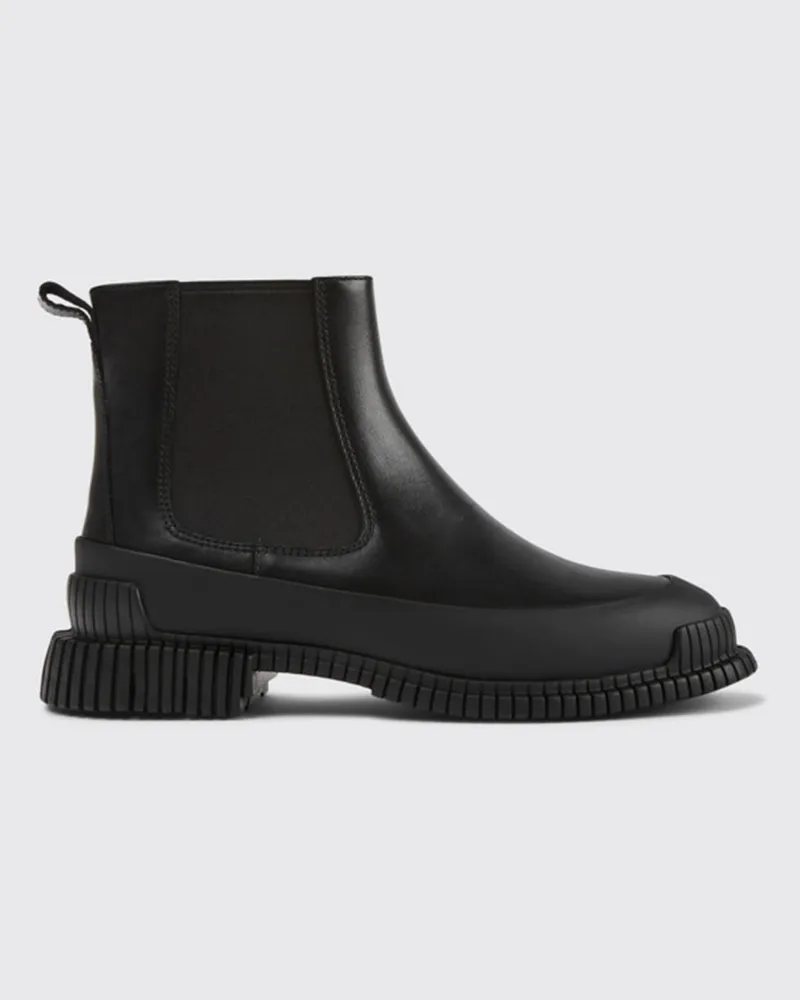 Camper Damen Flache Stiefeletten Schwarz