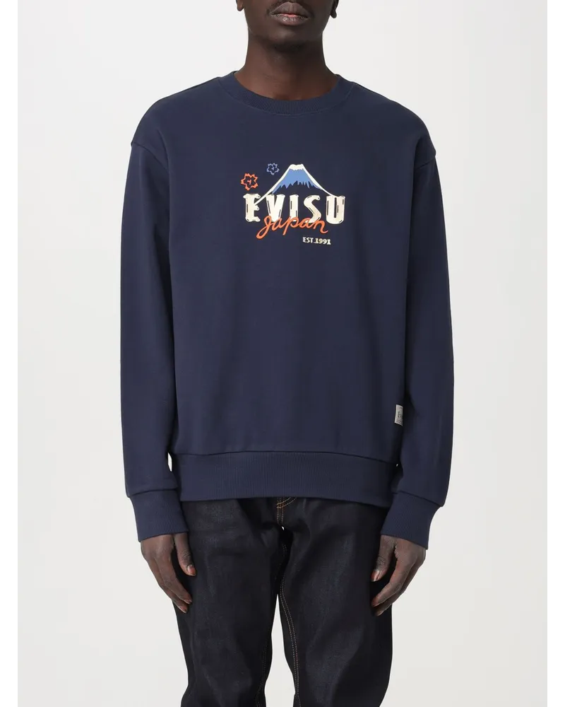 Evisu Pullover Blau