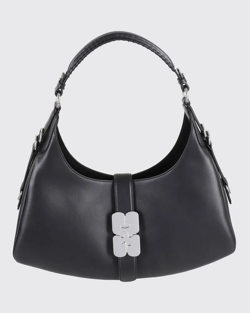 Ganni Schultertasche damen Schwarz