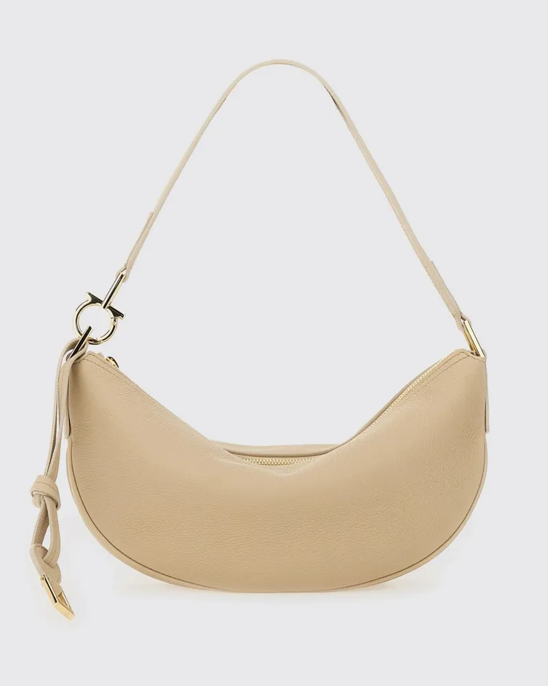 Ferragamo Schultertasche damen Beige