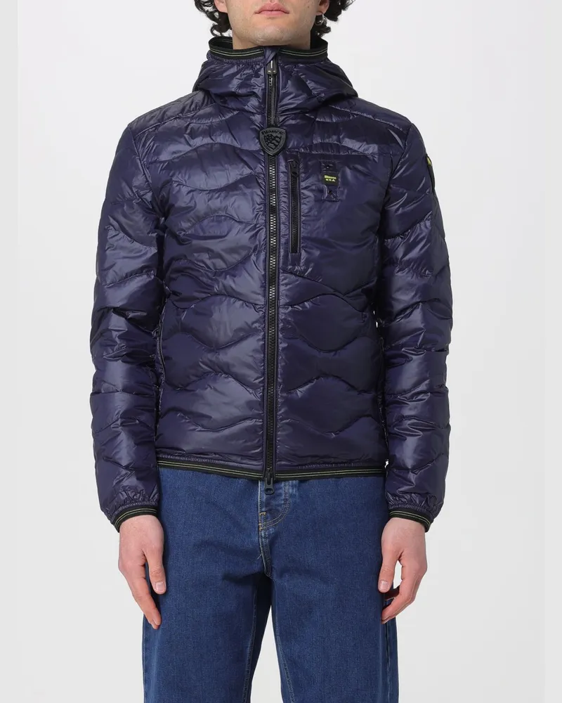 Blauer Jacke herren Blau