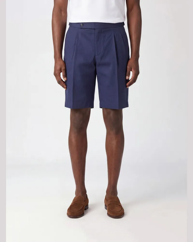 Incotex Baumwoll-Cargoshorts Blau