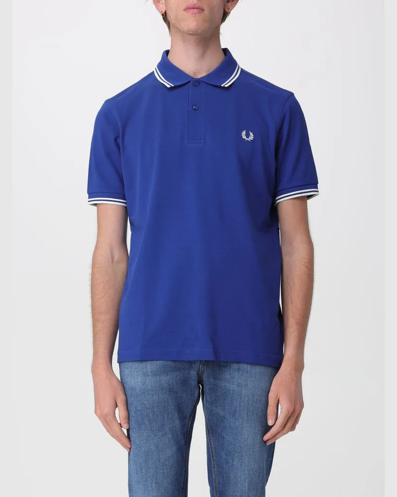 Fred Perry Baumwoll-Polohemd mit Logo Bianco