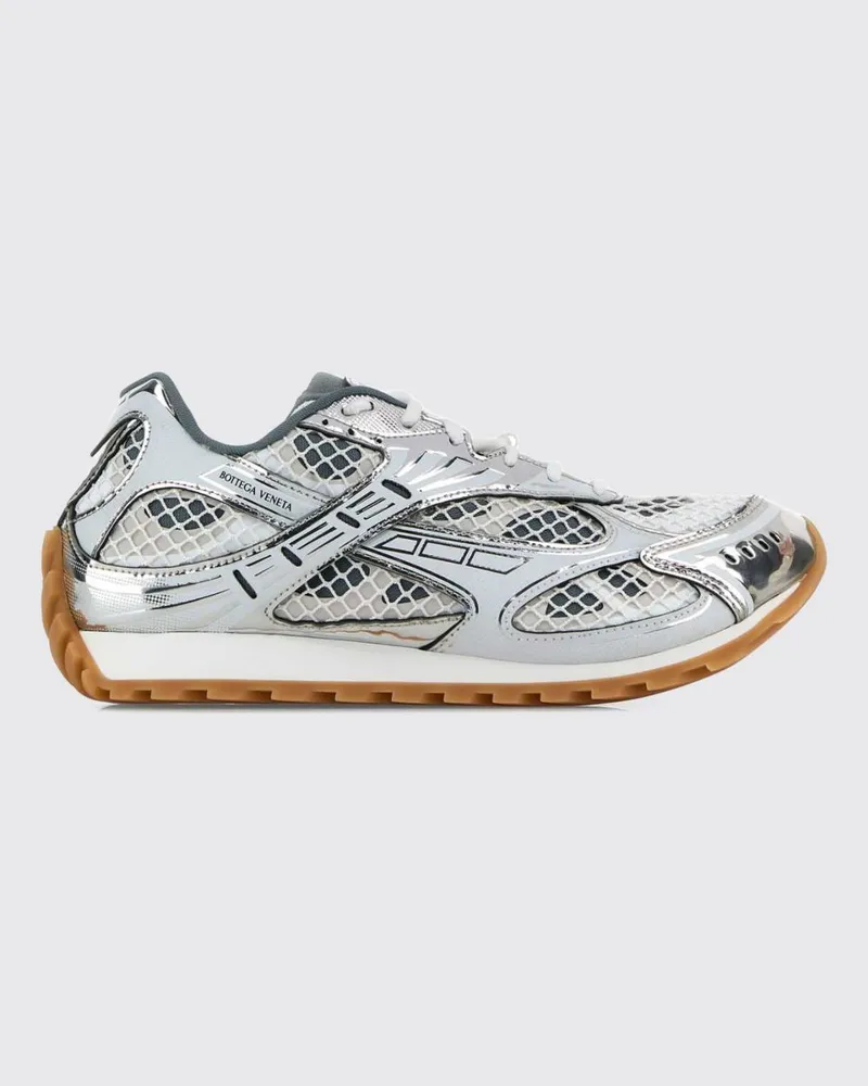 Bottega Veneta Orbit Sneakers aus technischem Mesh im Bicolor-Design Silber