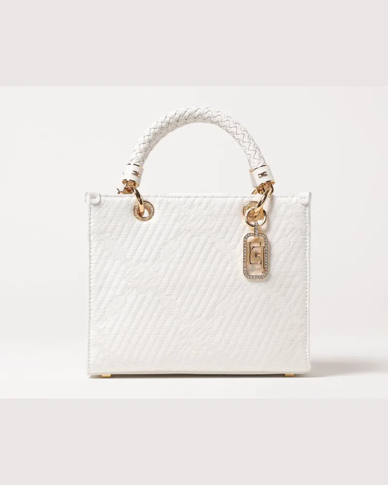 Elisabetta Franchi Schultertasche damen Weiß