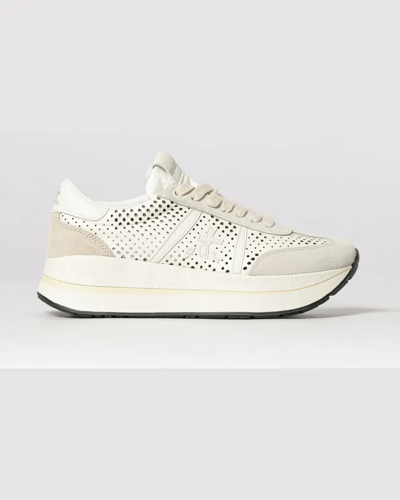 Premiata Bethcoin Leder-Sneakers Weiss