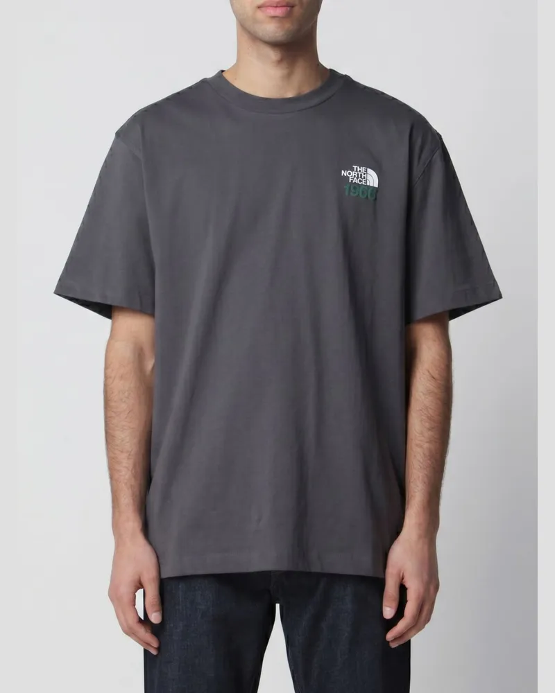 The North Face Bedrucktes Baumwoll-T-Shirt Charcoal