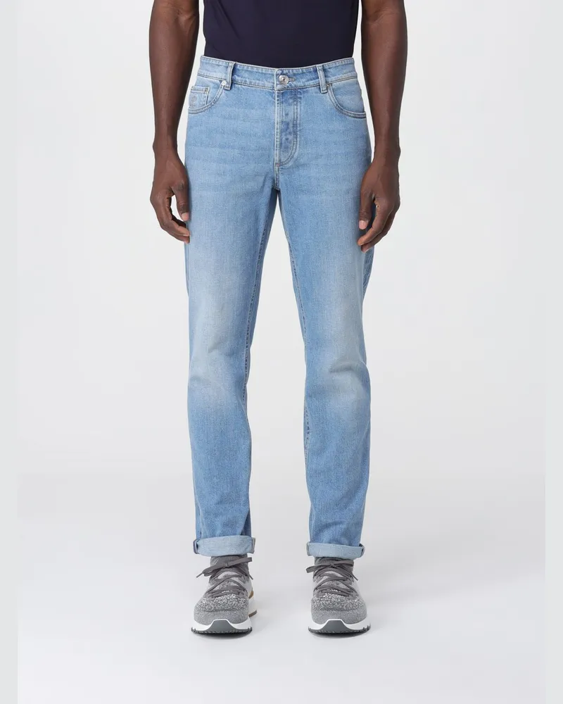 Brunello Cucinelli Jeans herren Hellblau