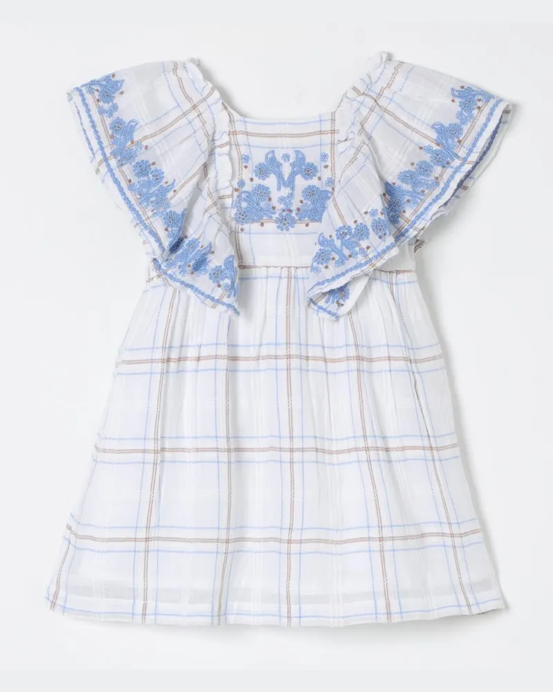 Tartine et Chocolat Kleid kinder Weiß