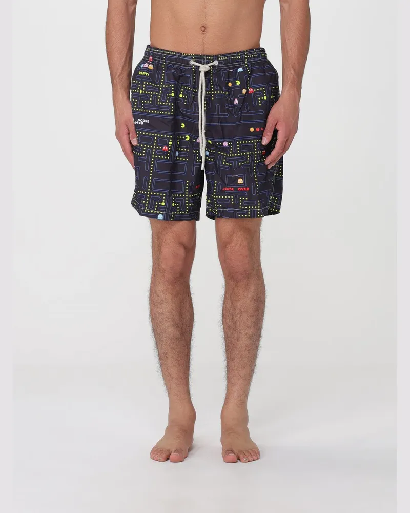 MC2 Saint Barth Badeshorts mit Grafikdruck aus Polyester Schwarz