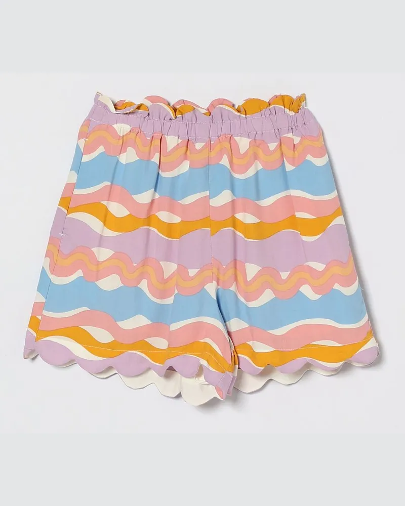 Stella McCartney Kids Shorts mit Wellenmuster Bunt