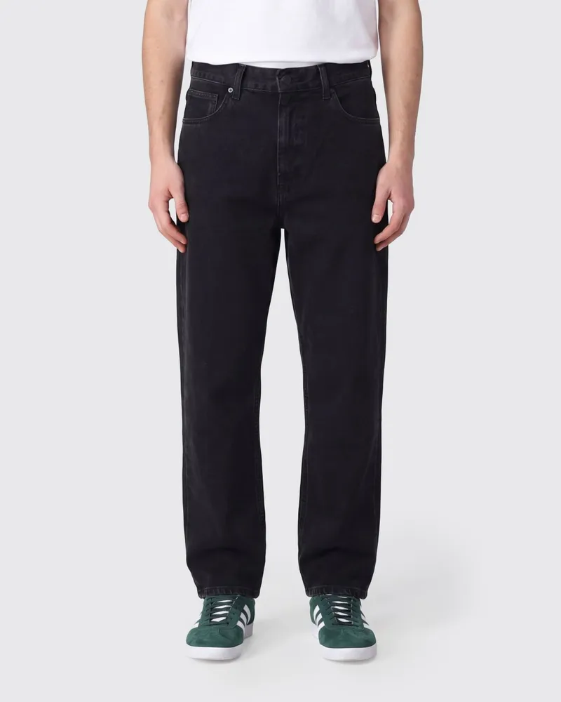 Carhartt WIP Brandon Wide-Leg-Jeans mit mittlerer Leibhöhe aus Baumwolldenim von Schwarz