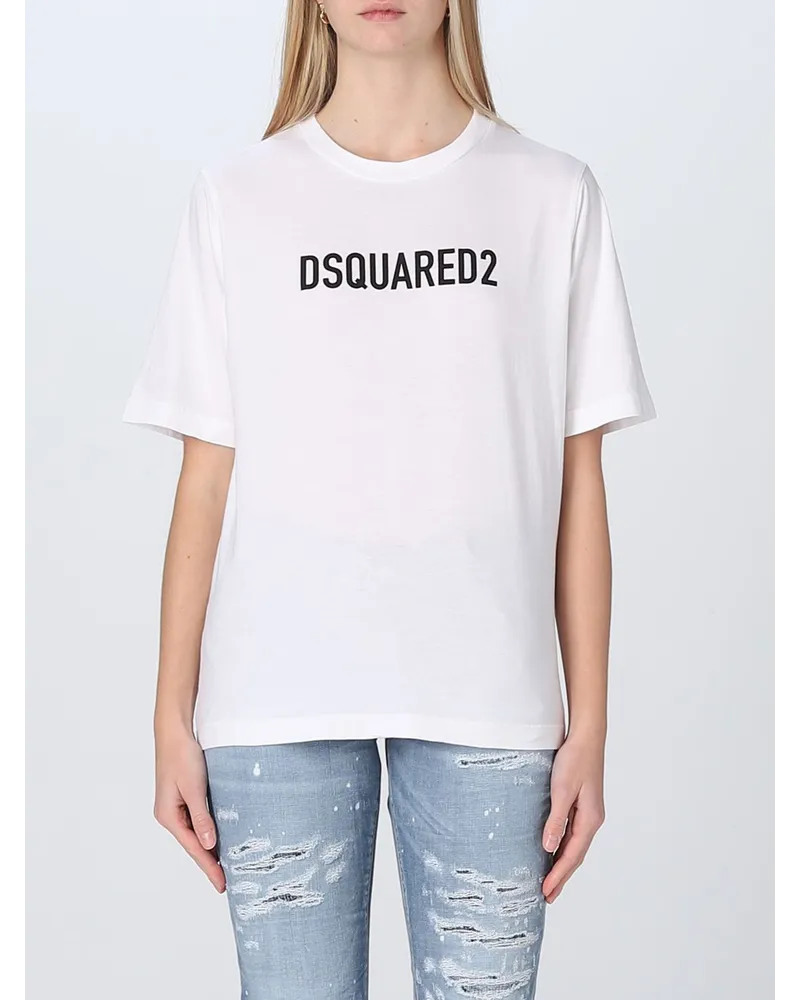 Dsquared2 T-shirt damen Weiß