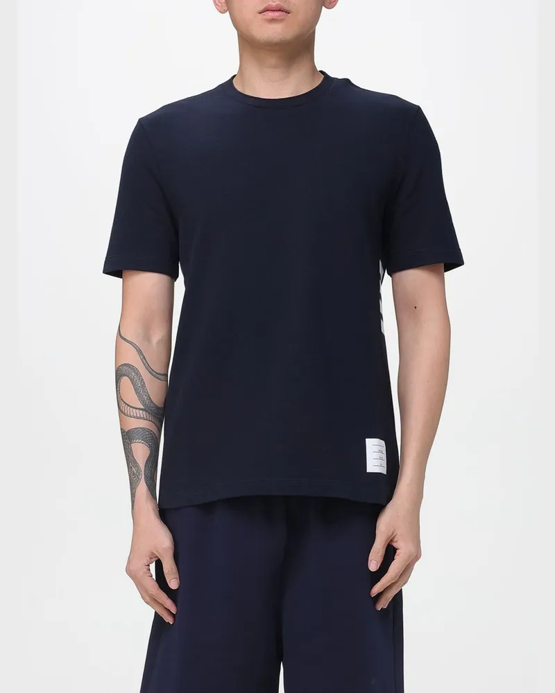 Thom Browne T-shirt herren Blau