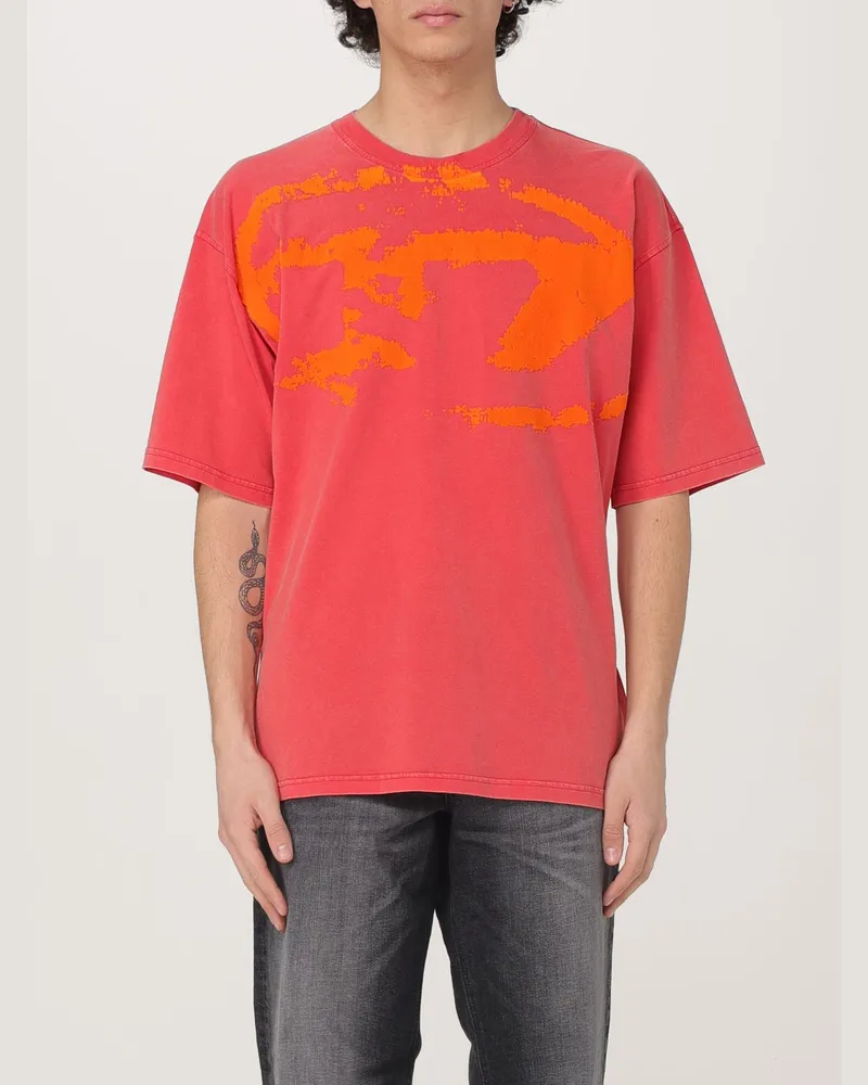 Diesel T-shirt herren Rot