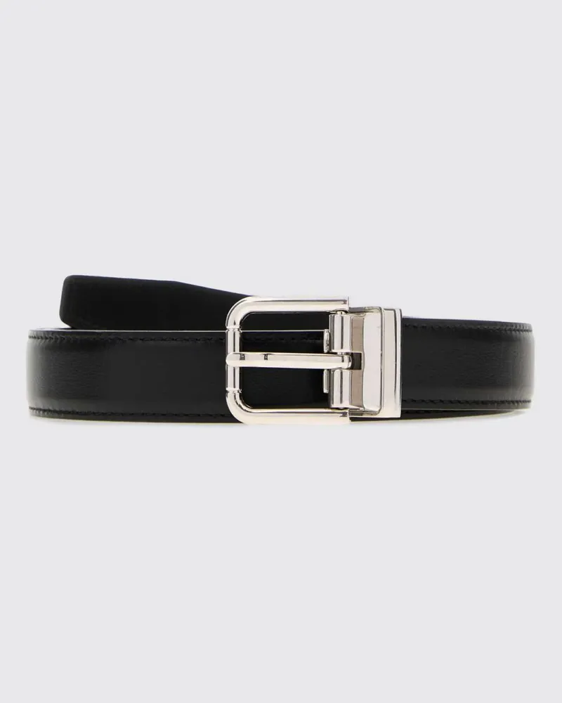 Dolce & Gabbana DOLCE  GABBANA Dolce & Gabbana Kalbsleder-Gürtel Schwarz