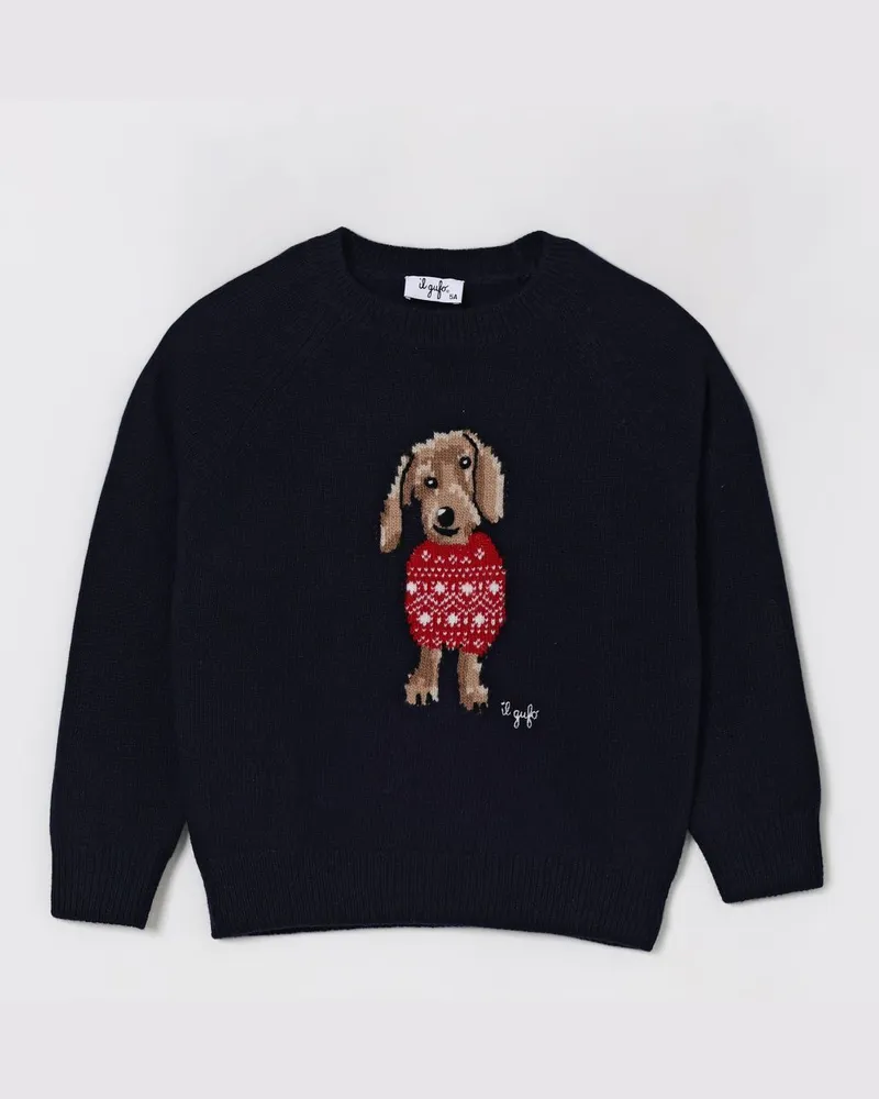 Il Gufo Pullover kinder Blau