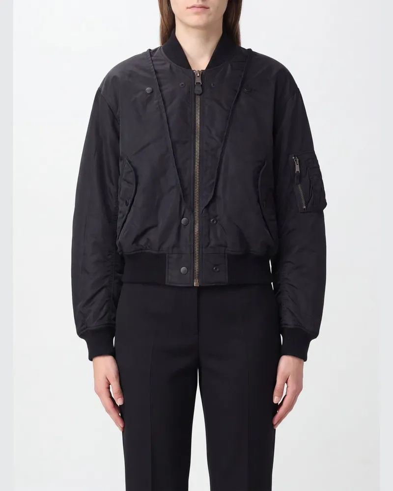 Maison Margiela Wendbare Bomberjacke aus gestepptem Nylon mit ikonischen Four Stitches Grün