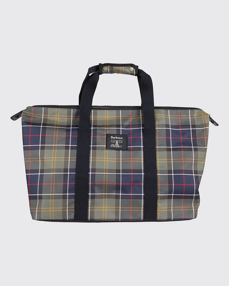 Barbour Carry Reisetasche aus Polyester mit grünem Tartanmuster Grün